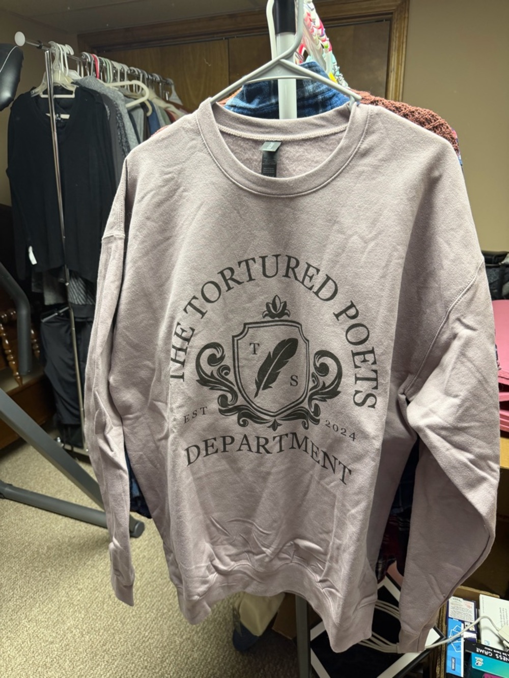 The Tortured Poets Department Crewneck Sweater - Dusty Mauve Taylor swift